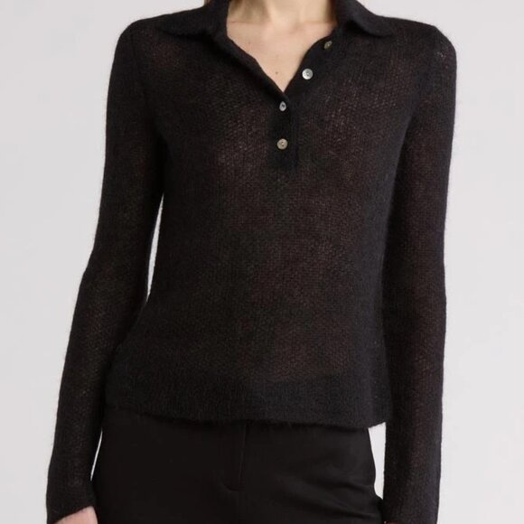 Vince mohair blend polo sweater - Picture 1 of 4